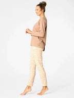 Pigiama donna in cotone elasticizzato con stampa gioiello