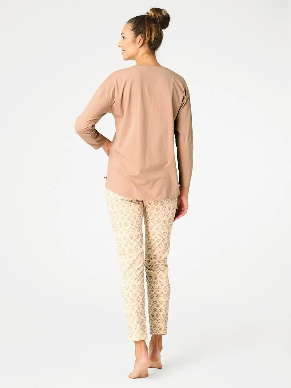 Pigiama donna in cotone elasticizzato con stampa gioiello