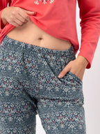 Pigiama donna in cotone elasticizzato con taglio moderno