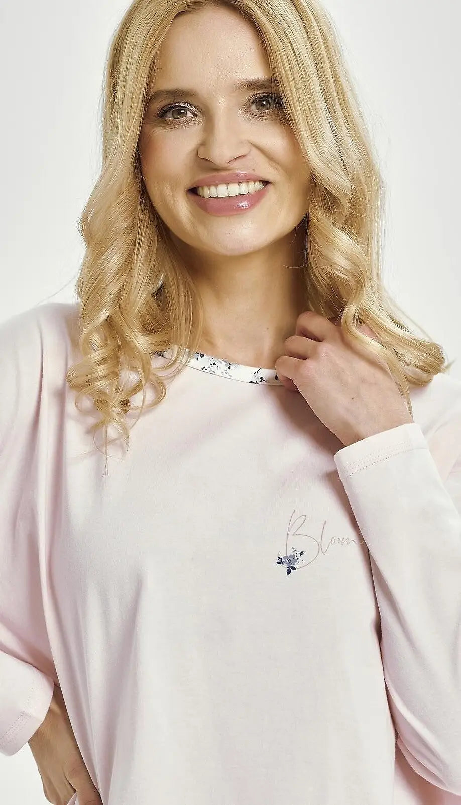 Pigiama da donna in cotone – fantasia floreale - ella