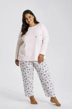 Pigiama da donna in cotone – fantasia floreale - ella