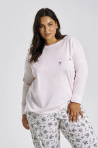 Pigiama da donna in cotone – fantasia floreale - ella