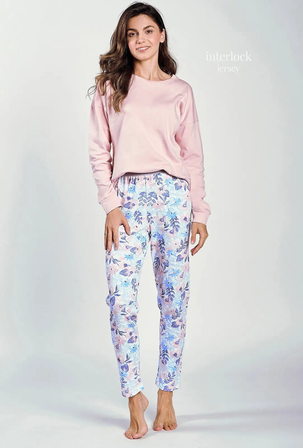 Pigiama donna in cotone interlock - sylvie