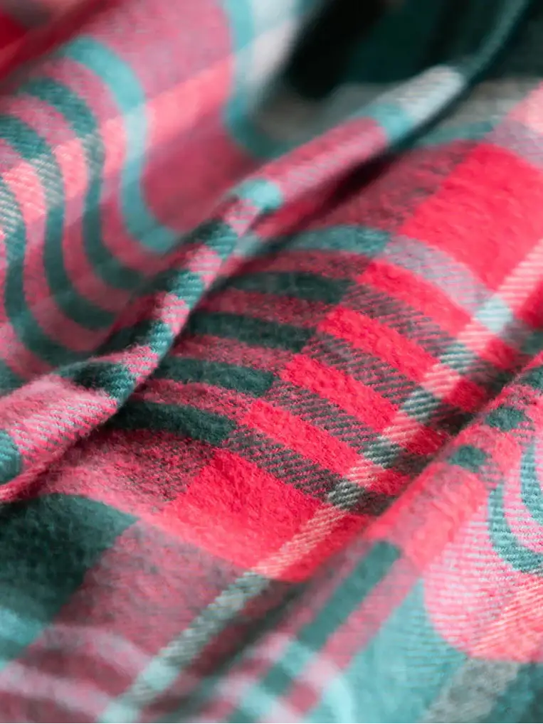 Pigiama donna in cotone con pantaloni flanella a quadri