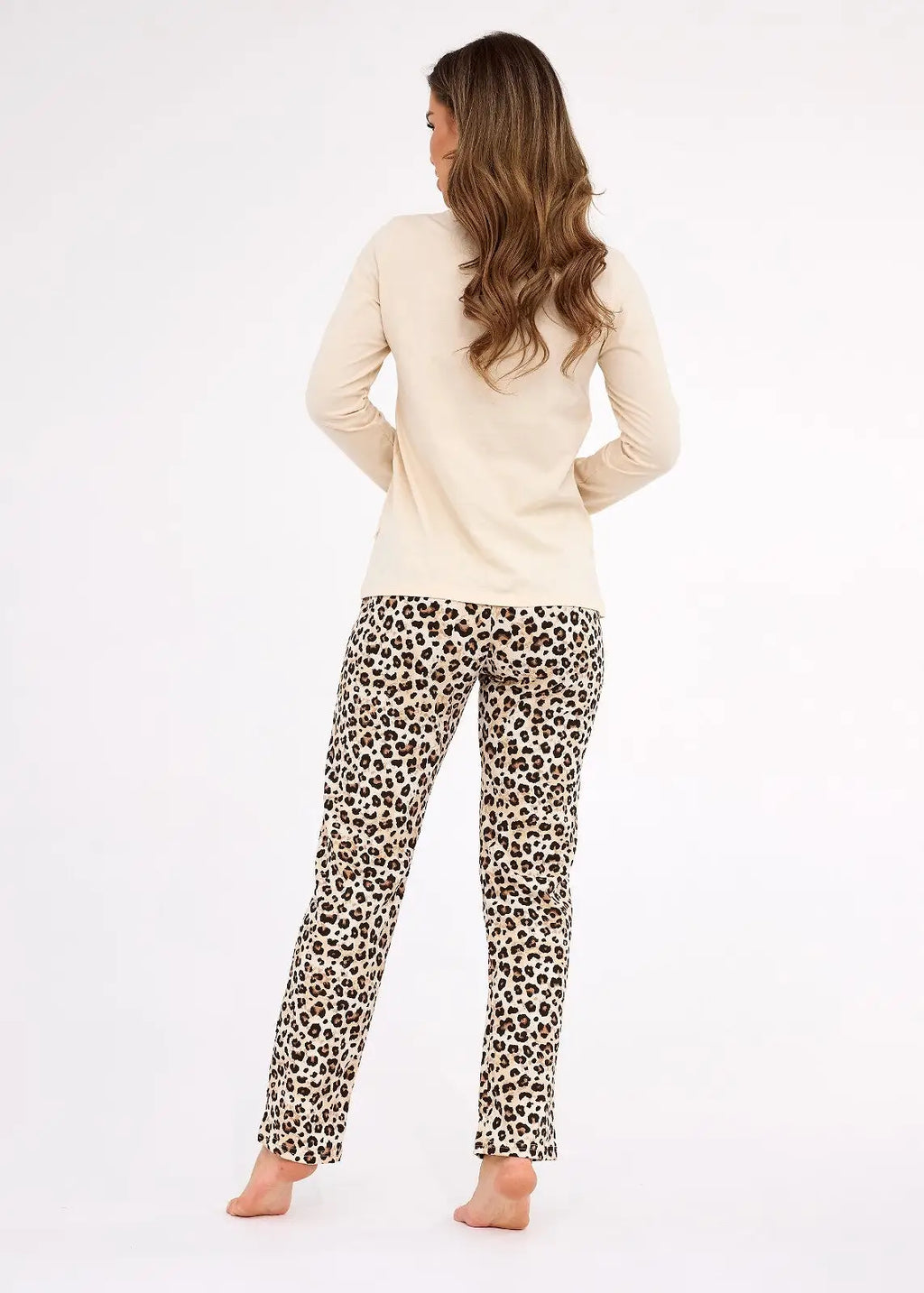 Pigiama donna in cotone con stampa animalier | i am perfect