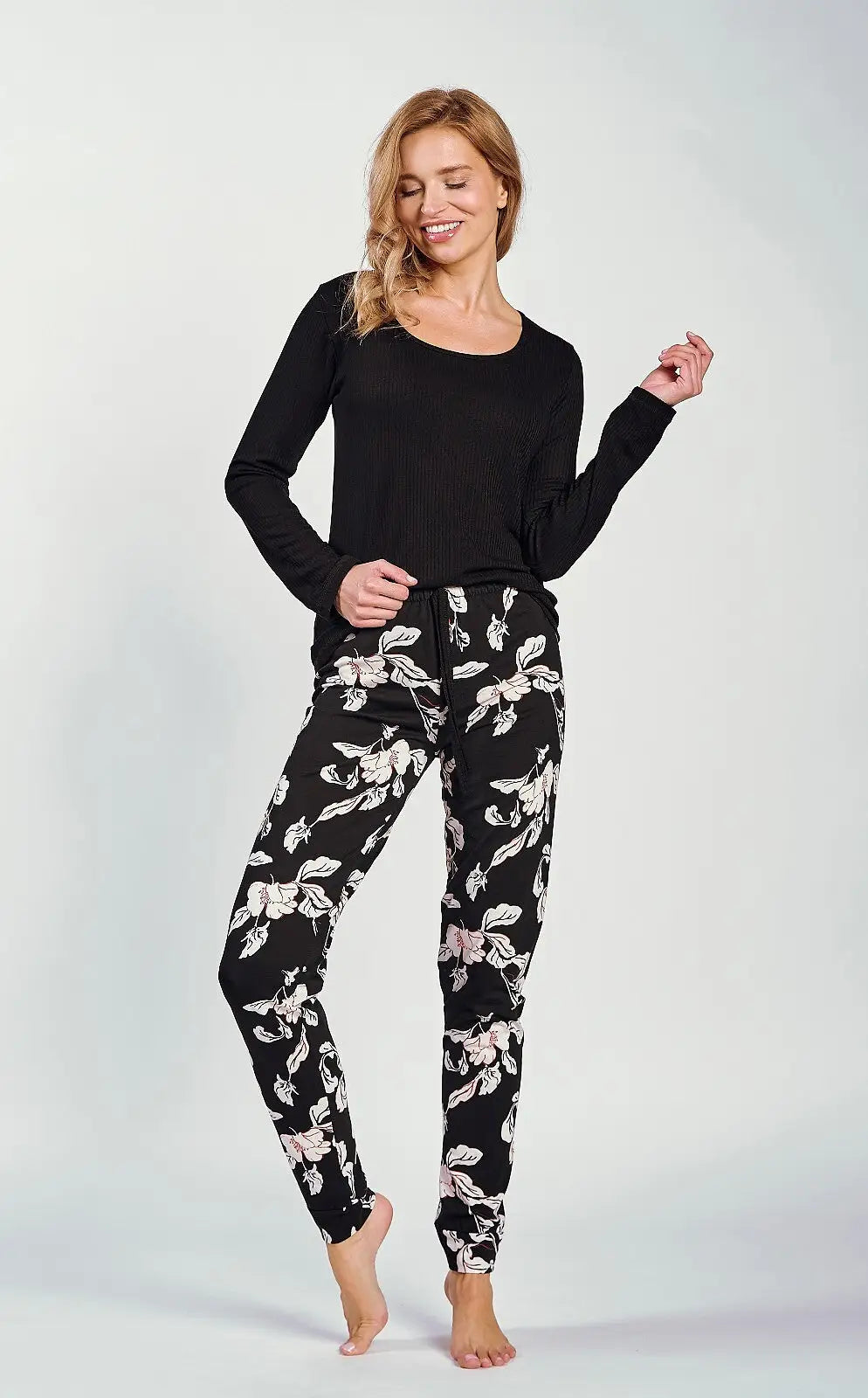 Pigiama donna elegante in viscosa e cotone - charlotte