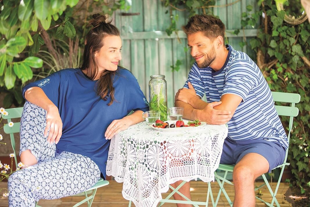 Pigiama da donna estivo in viscosa - 721 - casey