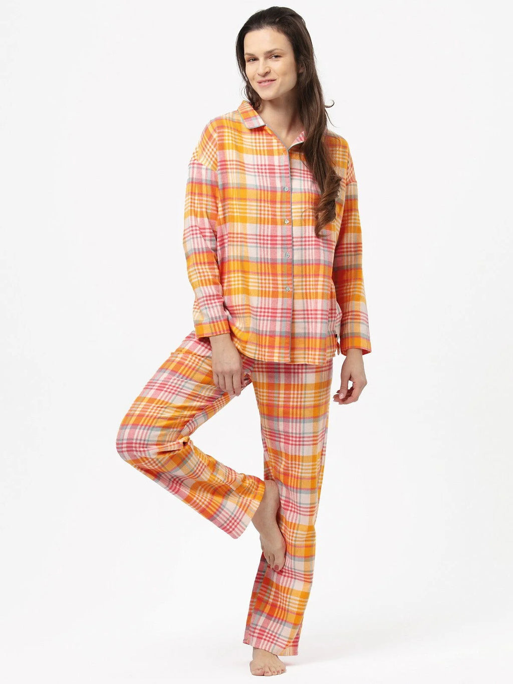 Pigiama da donna in flanella | lns 473 - hannah