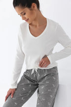 Hattie | pigiama donna - grey