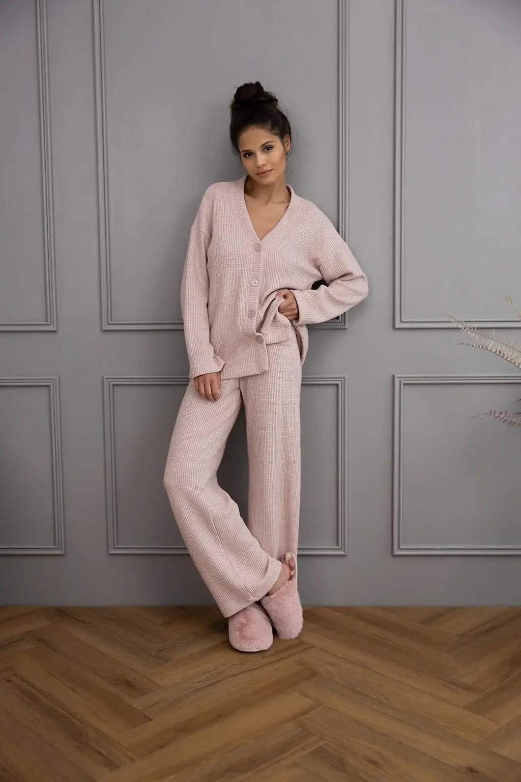 Pigiama donna homewear in tessuto a nido d’ape | alani