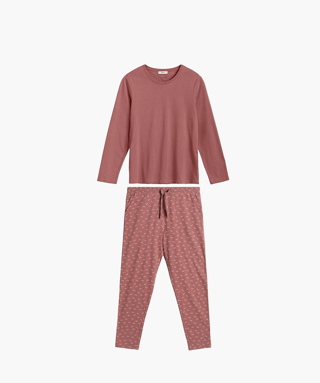 Pigiama donna in 100% cotone ribbon nlp 483