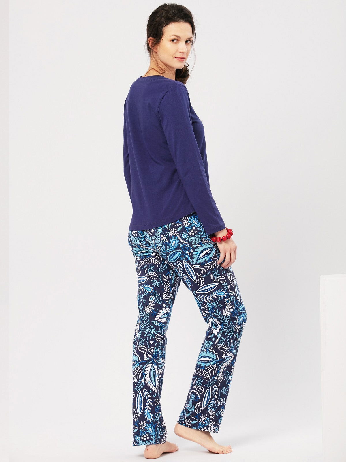 Pigiama donna in cotone elasticizzato lns 793