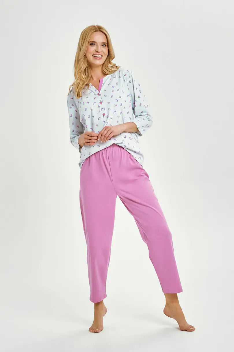 Pigiama donna lungo – eleganza e comfort | yolanda - 3446