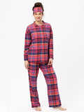 Pigiama donna in morbida flanella di cotone - strawberry