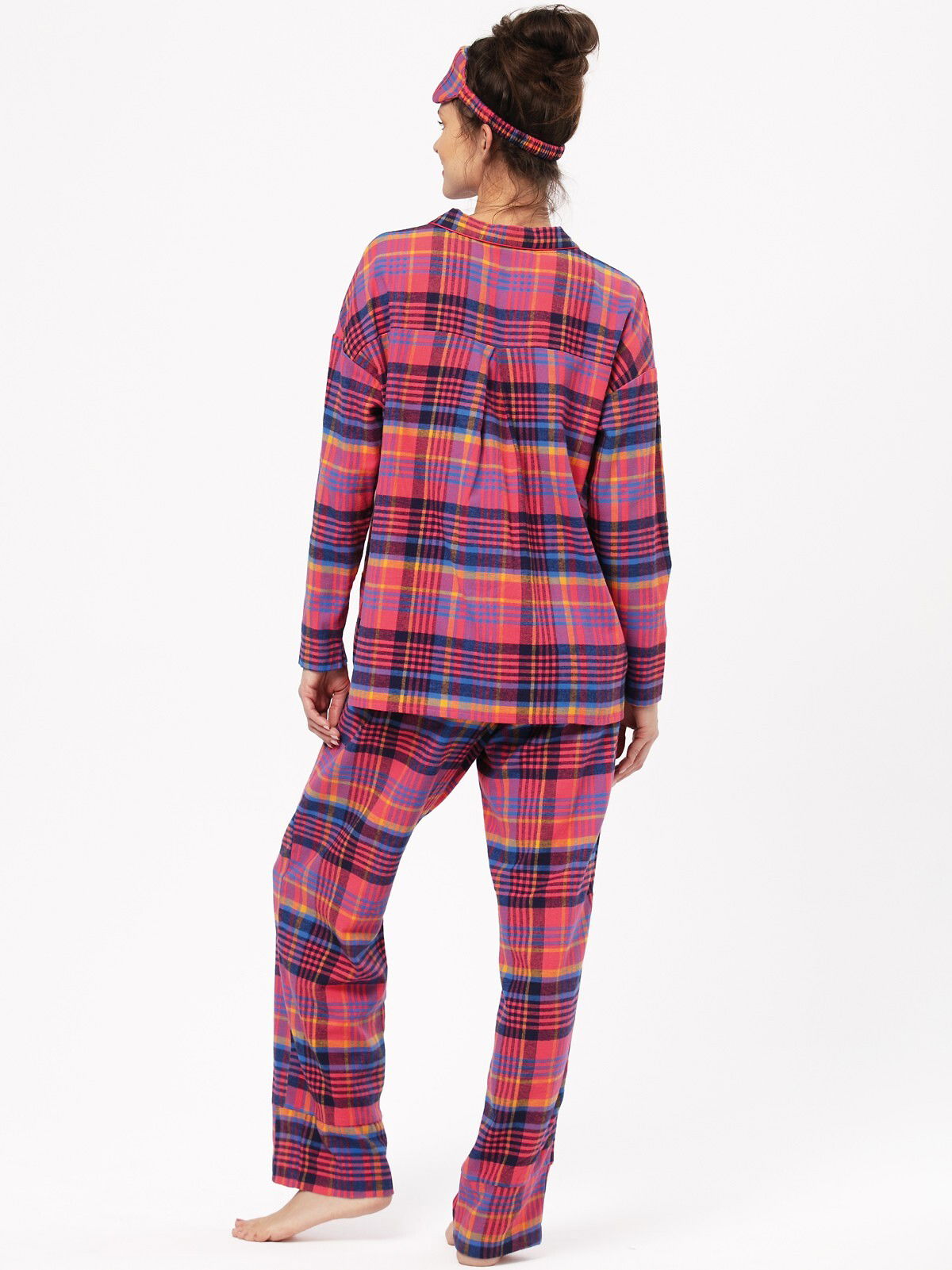 Pigiama donna in morbida flanella di cotone - strawberry