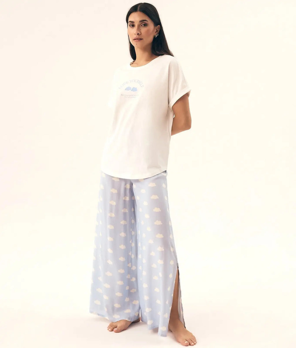 Pigiama da donna con pantalone ampio - nubes
