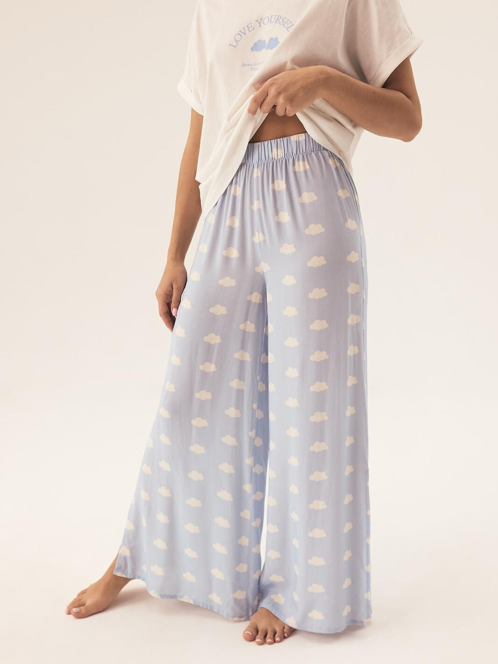 Pigiama da donna con pantalone ampio - nubes