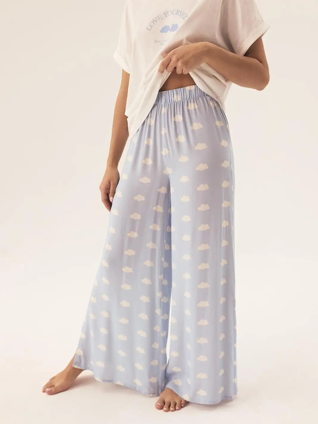 Pigiama da donna con pantalone ampio - nubes