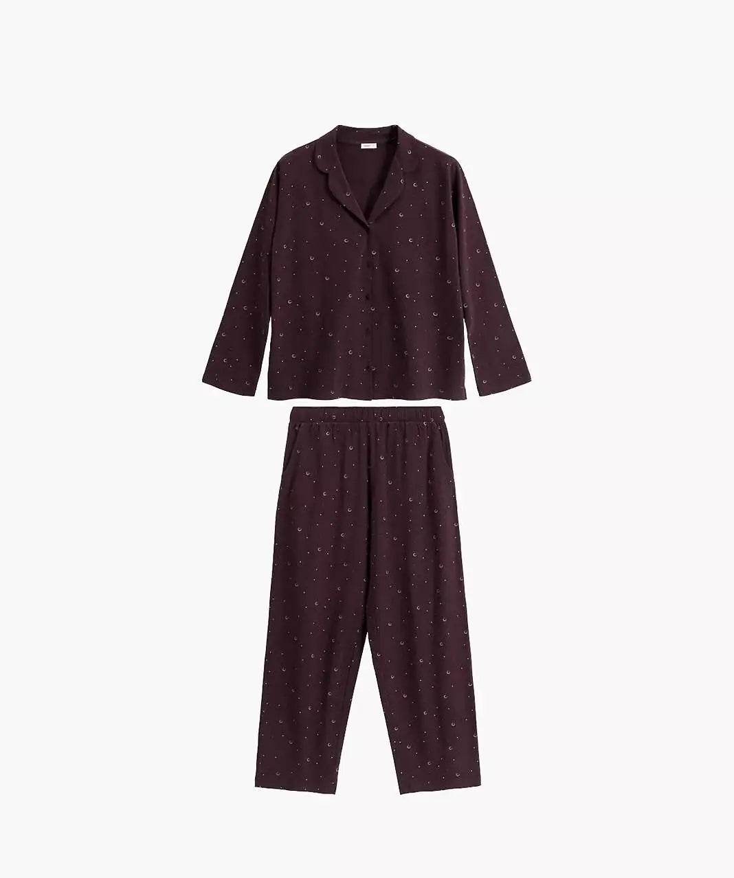 Pigiama da donna in puro cotone aperto con bottoni - nlp-503