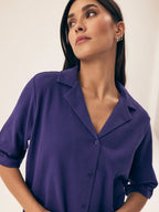 Pigiama da donna in puro cotone dalla texture a nido d’ape