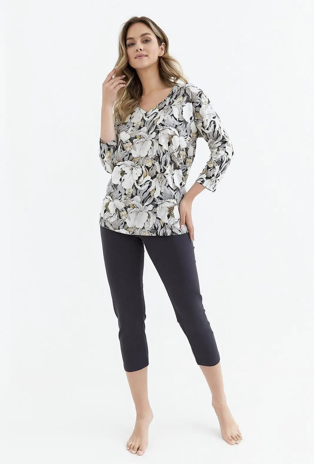 Pigiama da donna in puro cotone - palace - taglie dalla s