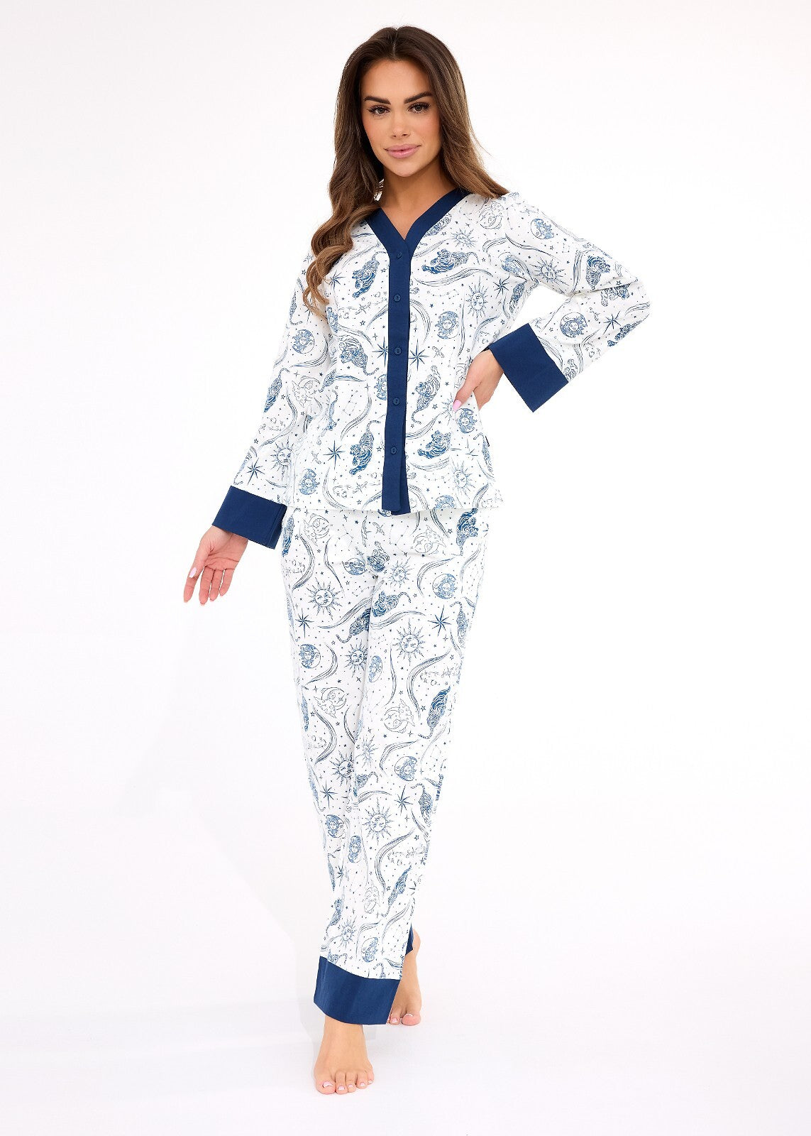 Pigiama da donna realizzato in 100% cotone di alta qualità