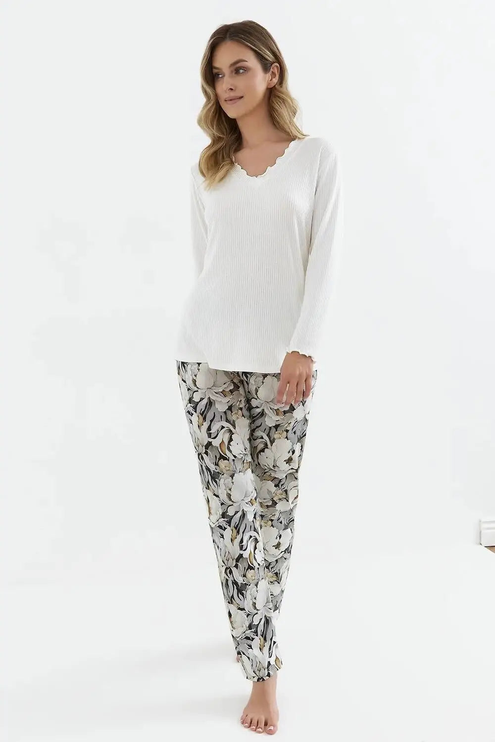 Pigiama da donna in viscosa e cotone - palace - 417