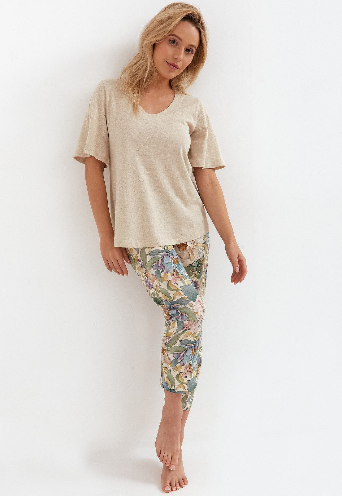 Pigiama da donna in viscosa e lino - 269