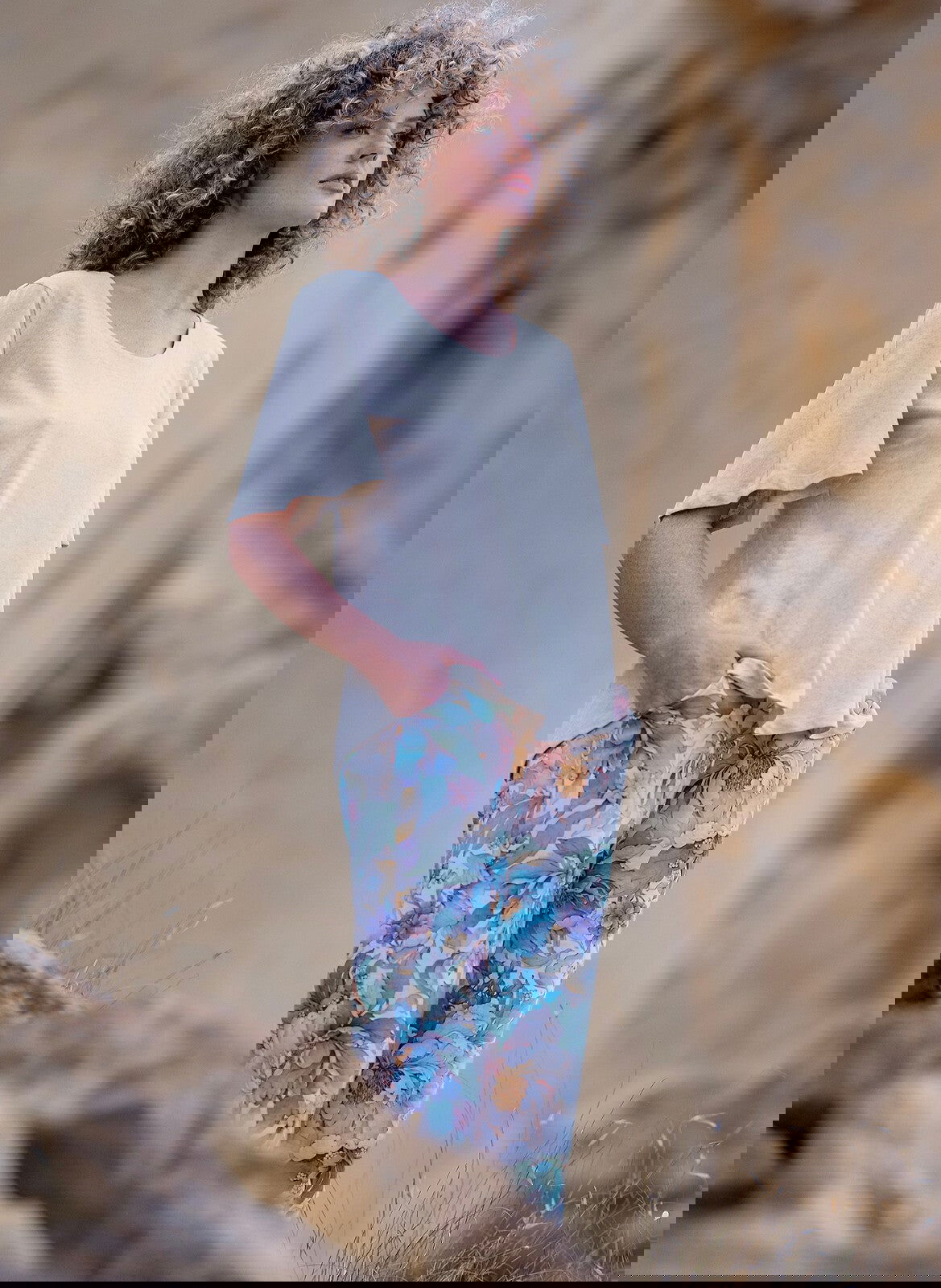 Pigiama da donna in viscosa e lino - 269