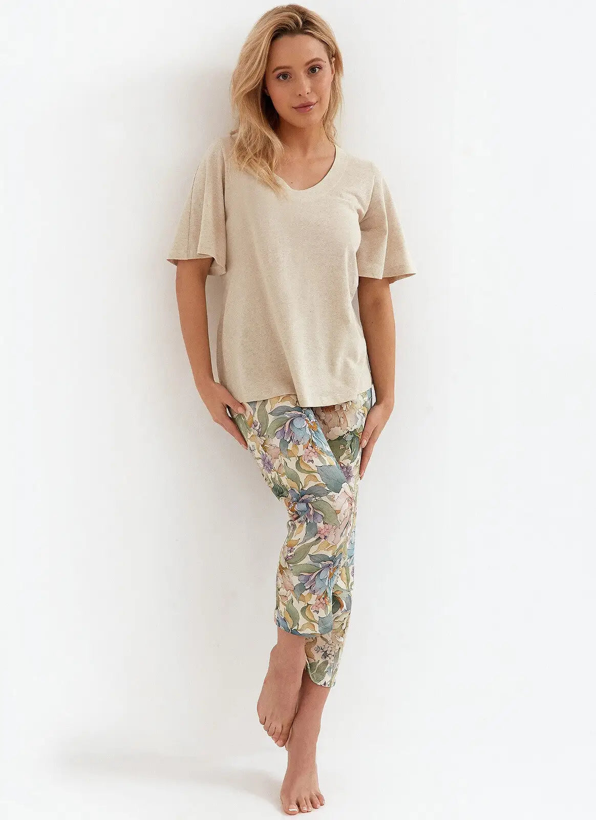 Pigiama da donna in viscosa e lino - 269