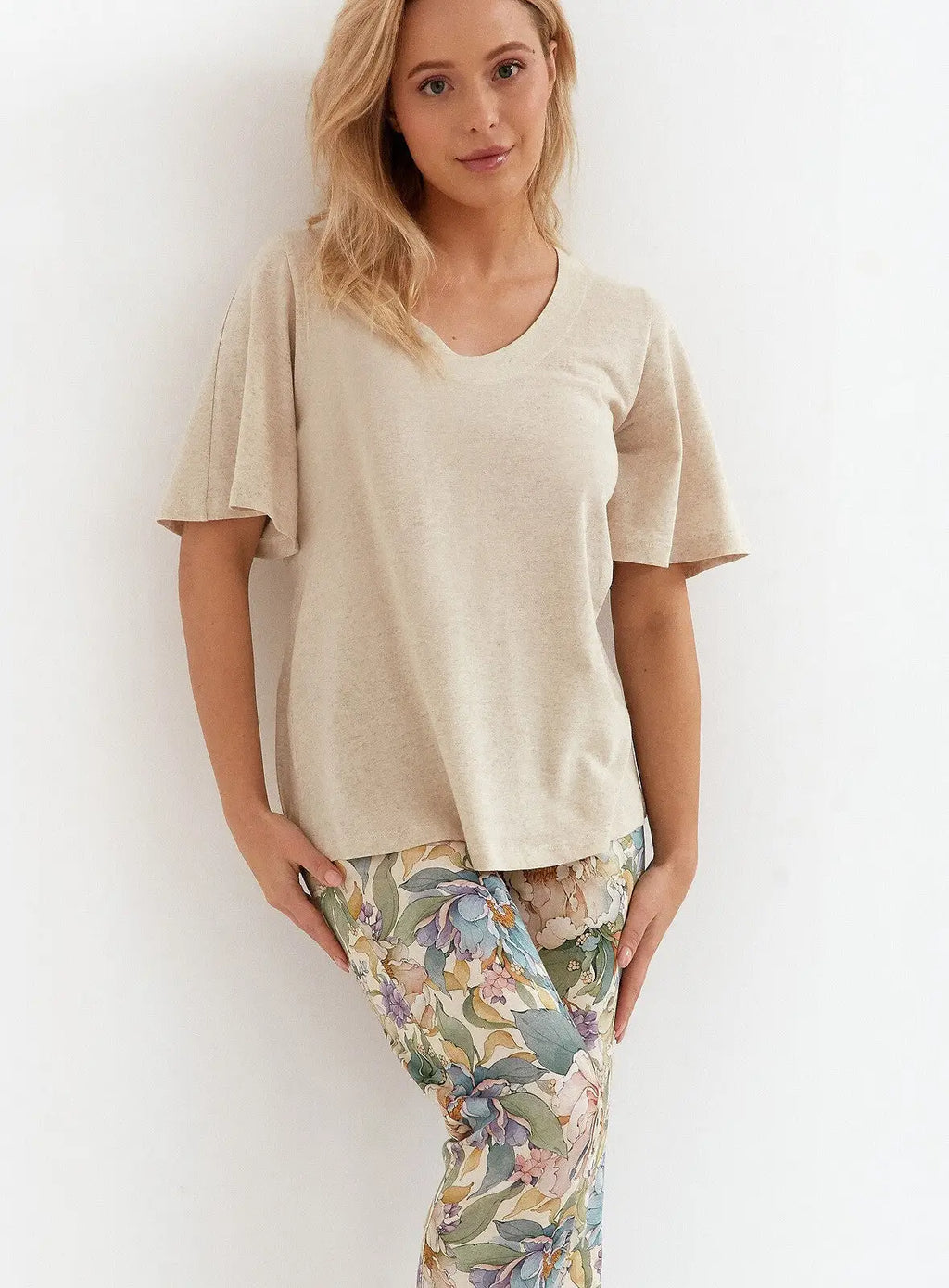 Pigiama da donna in viscosa e lino - 269