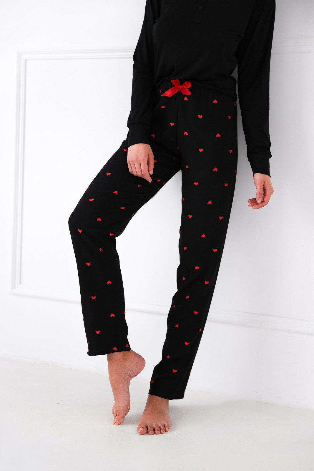 Pigiama da donna in viscosa - love