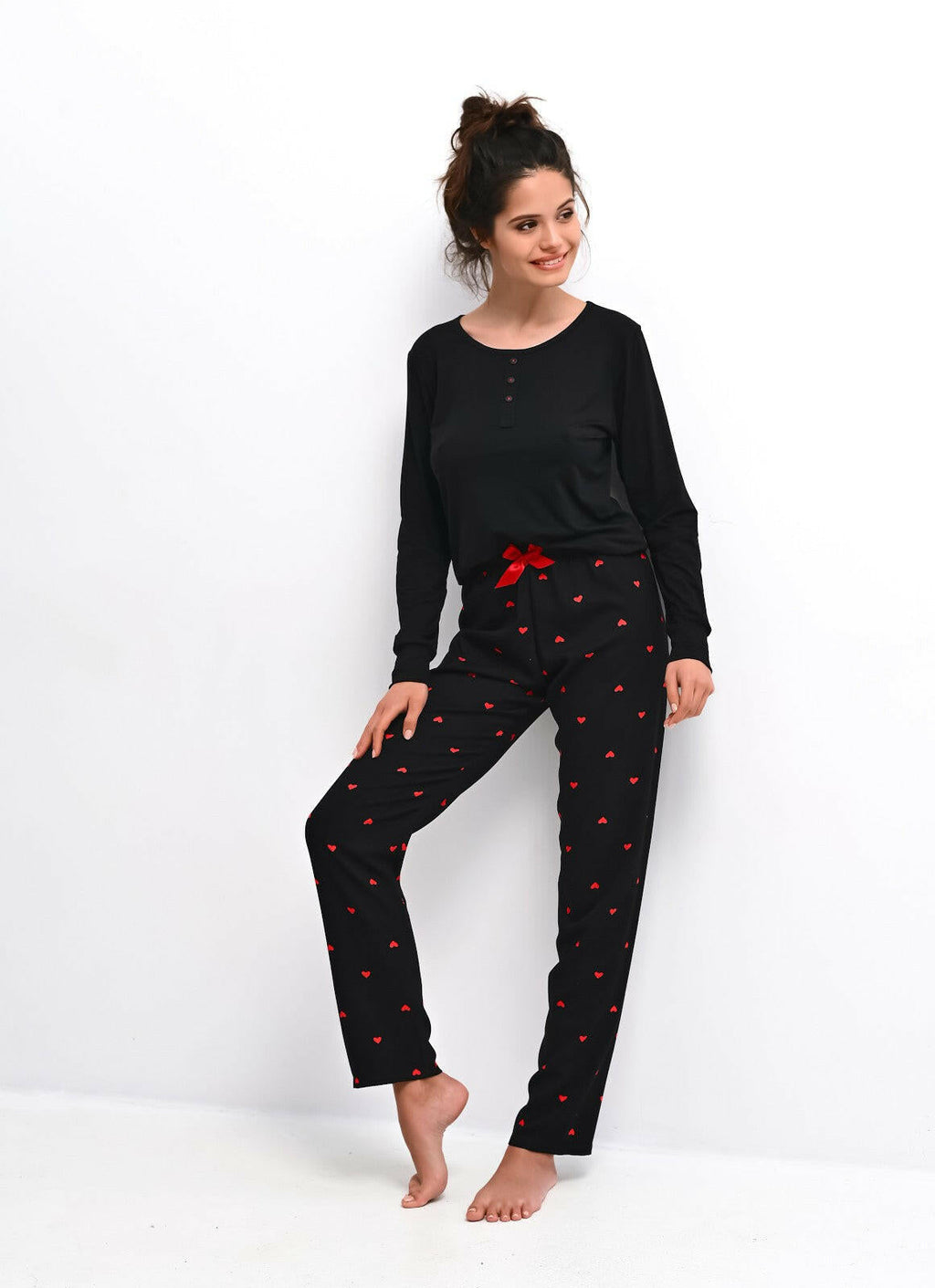 Pigiama da donna in viscosa - love