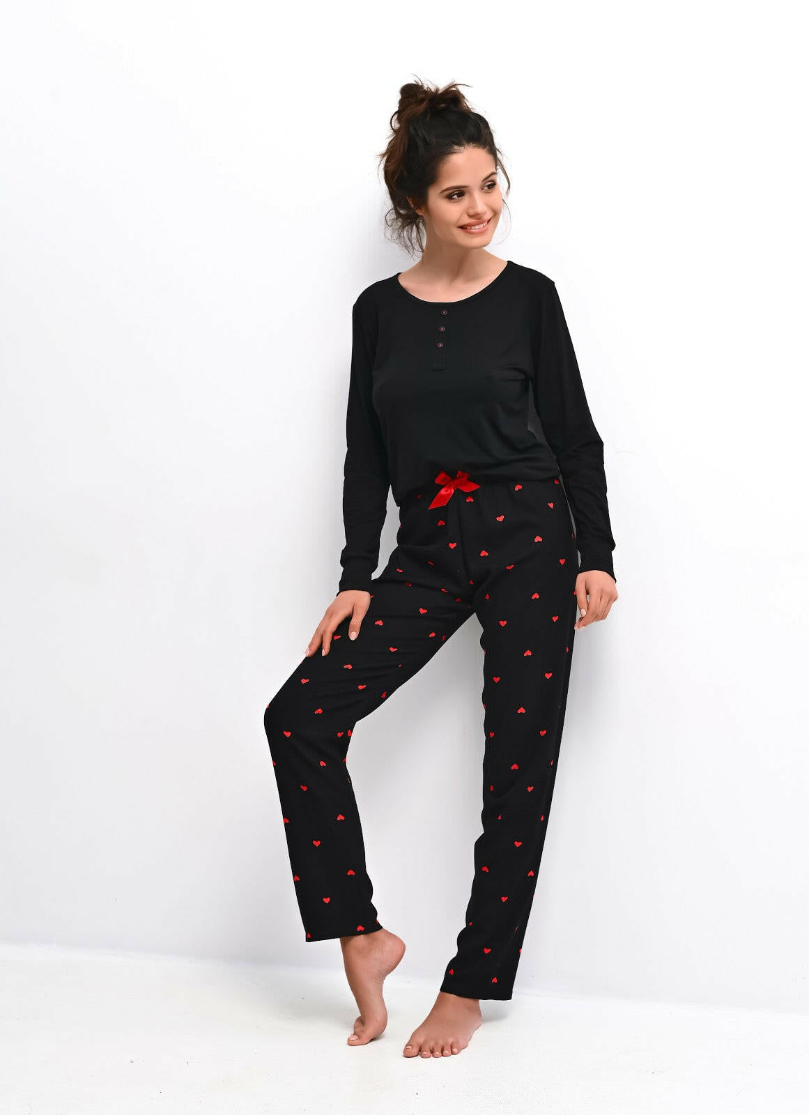 Pigiama da donna in viscosa - love