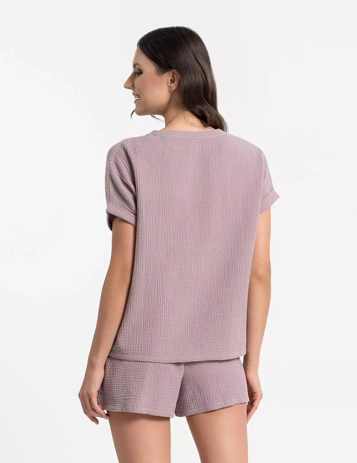 Pigiama estivo da donna – puro cotone in mussola leggera
