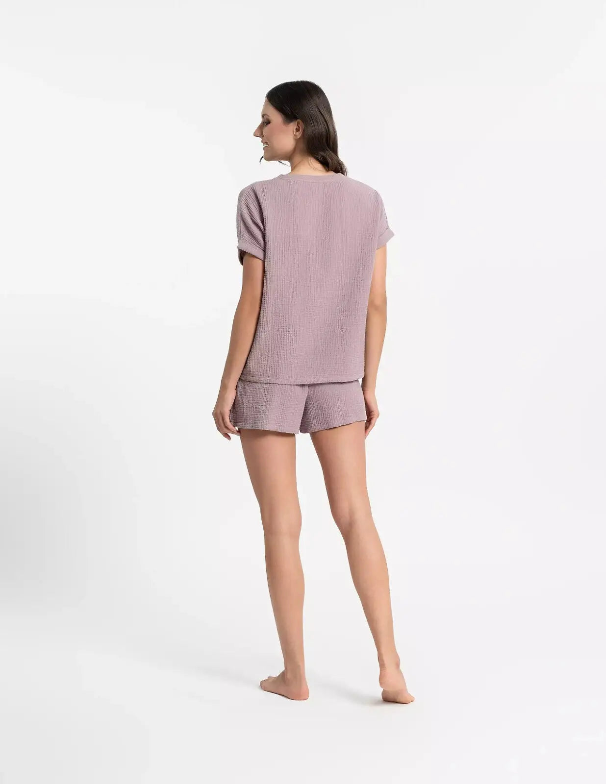 Pigiama estivo da donna – puro cotone in mussola leggera
