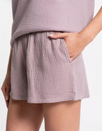 Pigiama estivo da donna – puro cotone in mussola leggera