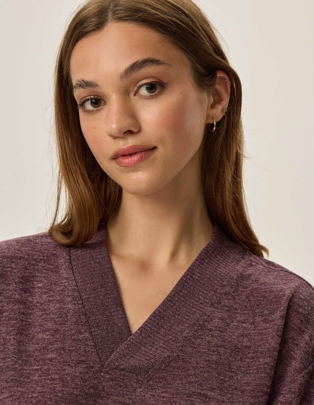 Pigiama homewear da donna in tessuto mélange - fudge
