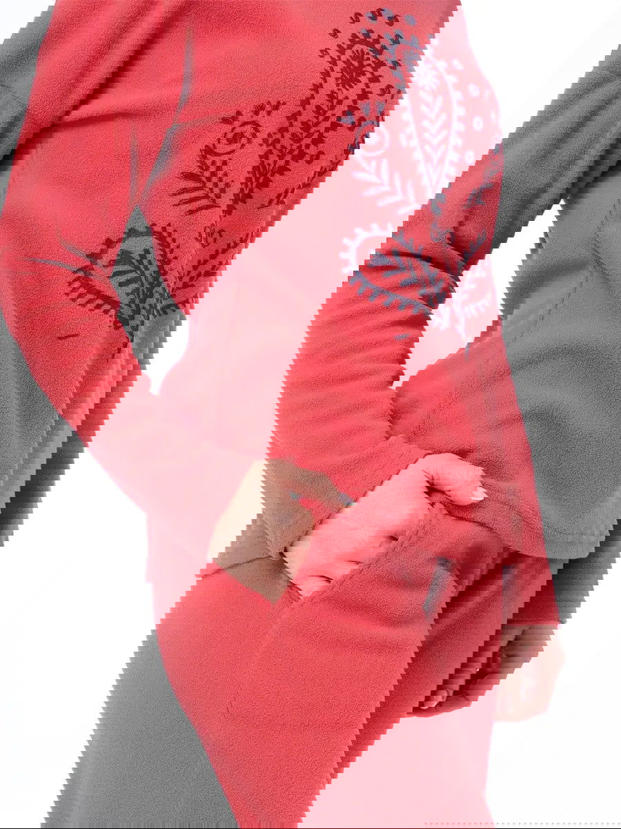 Pigiama / homewear da donna in pile - lhs 254 - col. Corallo