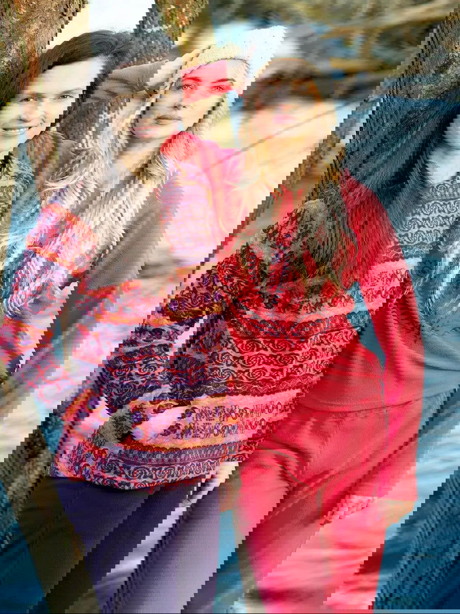 Pigiama / homewear da donna in pile - lhs 254 - col. Corallo