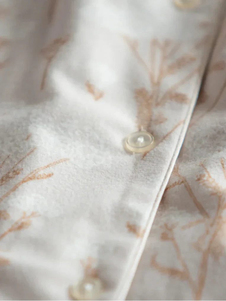 Pigiama lungo da donna aperto in flanella | lns 567