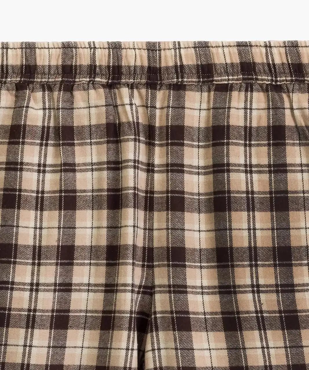 Pigiama lungo da donna in flanella di cotone a quadri