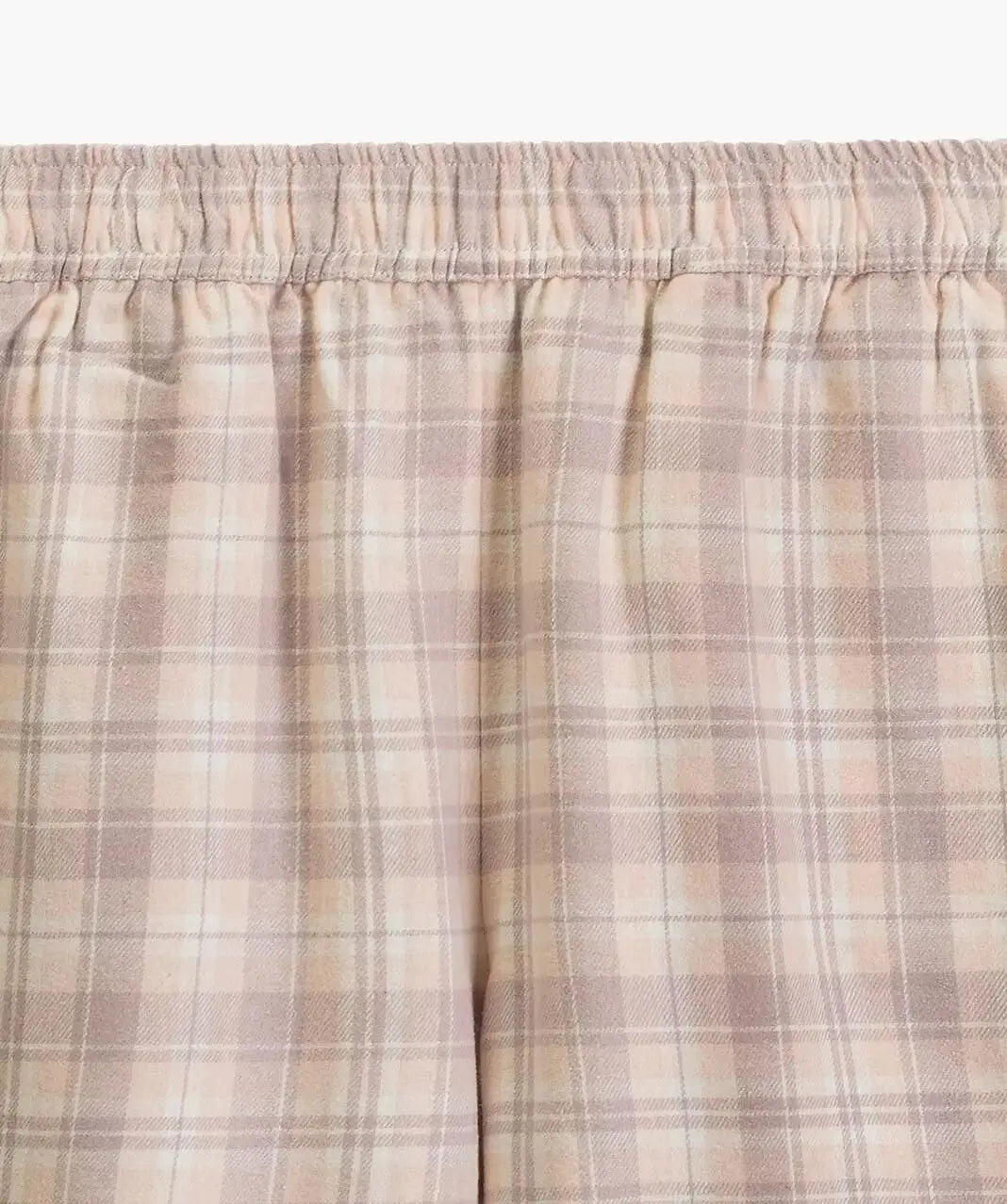 Pigiama lungo da donna in flanella di cotone a quadri