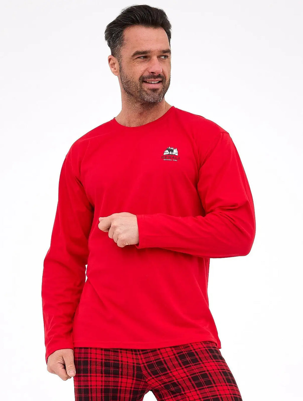 Pigiama lungo da uomo in cotone 100% | denali - 124/305