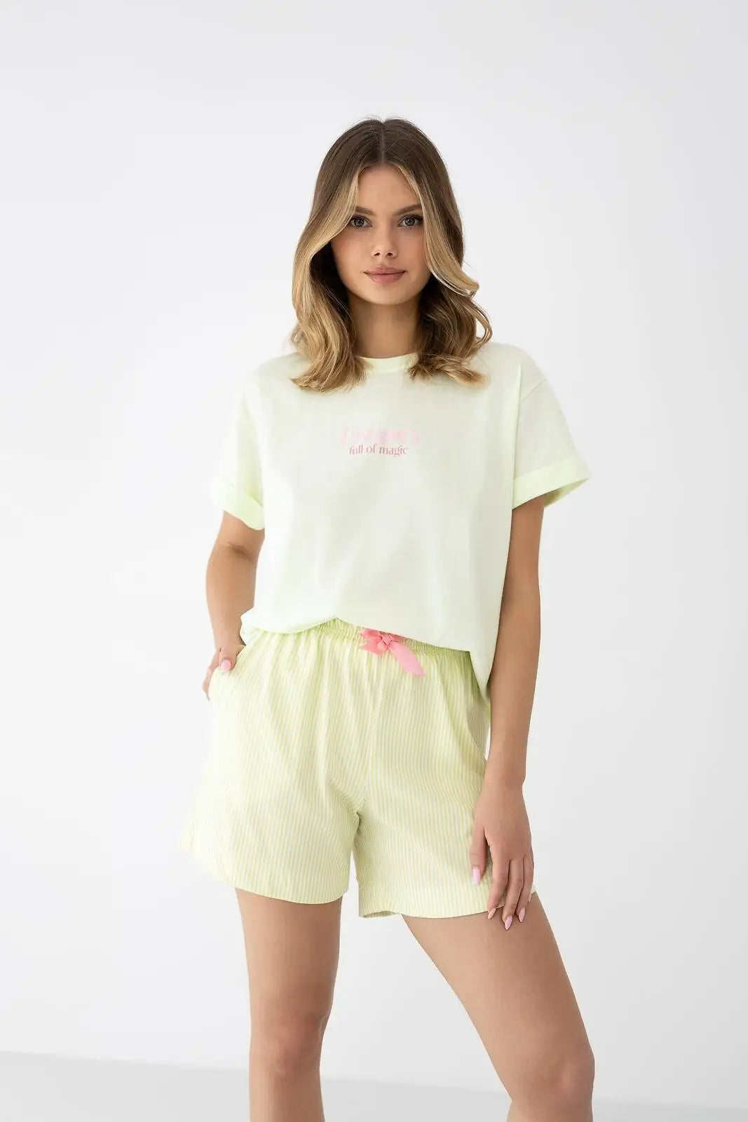 Pigiama summer stripes in puro cotone (savanna)