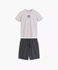 Pigiama da uomo in 100% cotone con trattamento peach effect