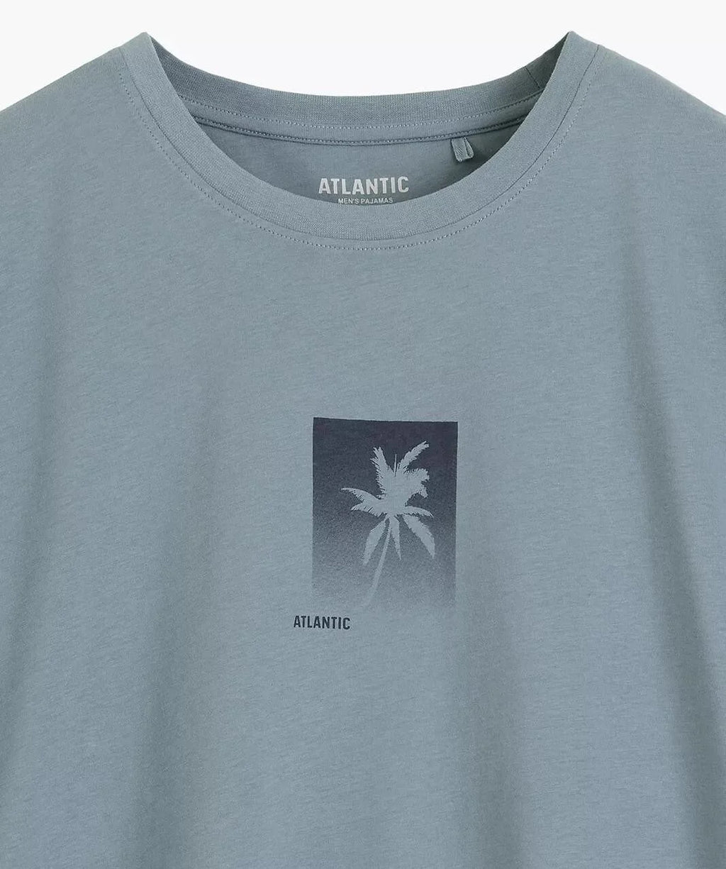 Pigiama da uomo in 100% cotone con trattamento peach effect