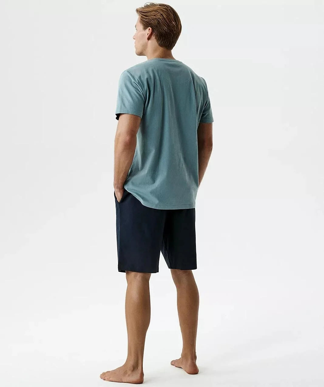 Pigiama da uomo in 100% cotone con trattamento peach effect