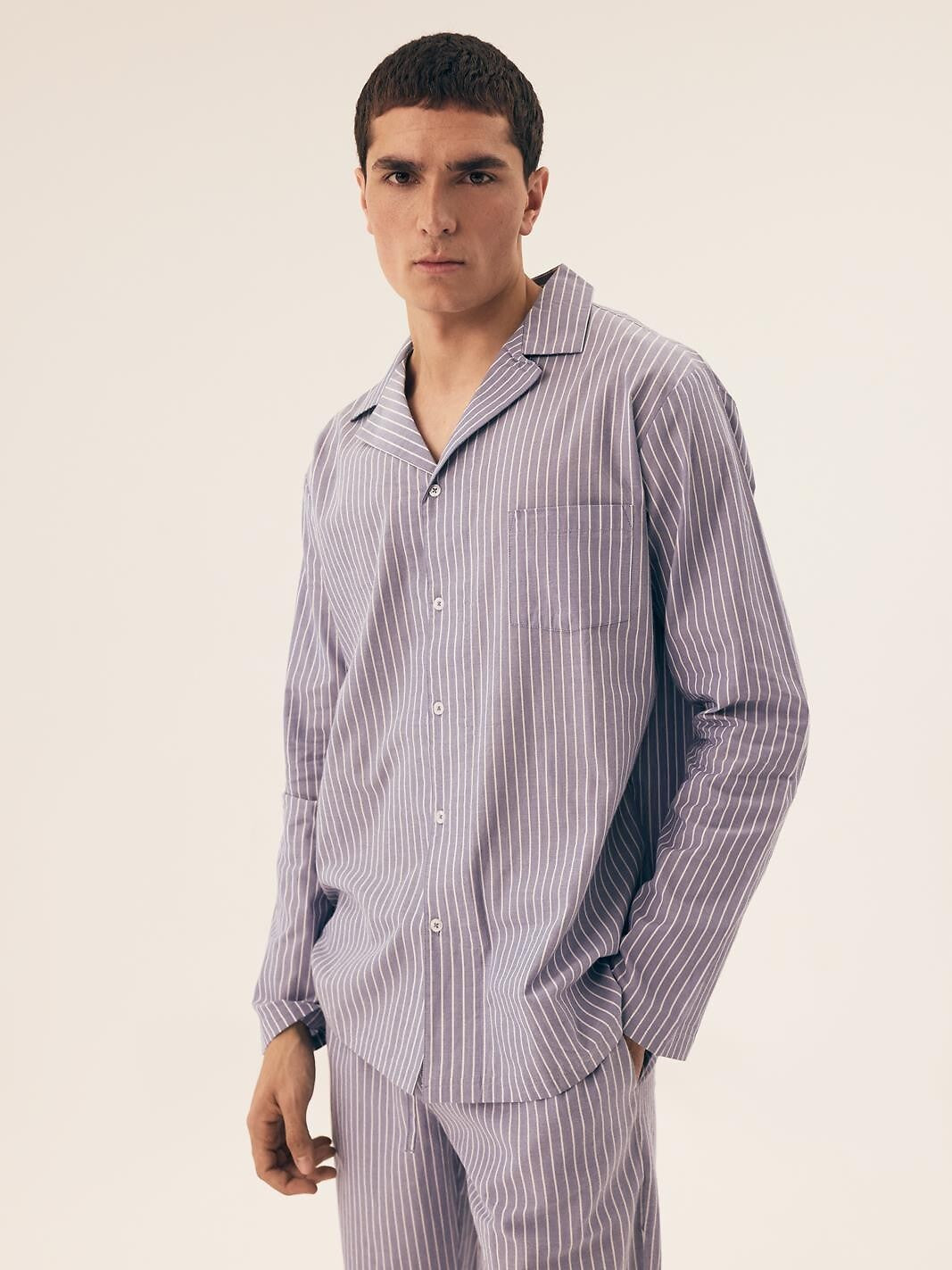 Pigiama da uomo aperto elegante e leggero - mic