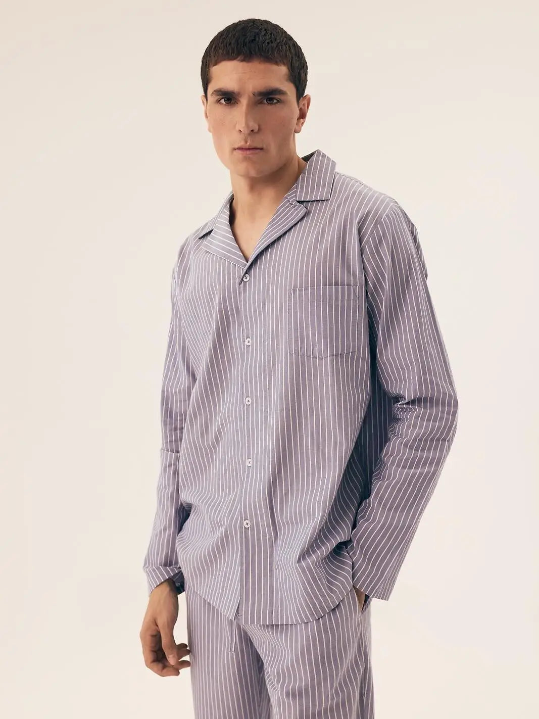 Pigiama da uomo aperto elegante e leggero - mic